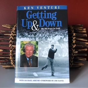 👛 2/$20 Book GETTING UP & DOWN My 60 Years in Golf by Ken Venturi